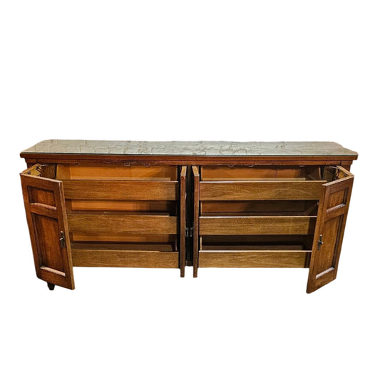 Oak Sideboard with Marble Top