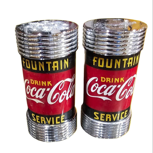1997 Coca-Cola Fountain Service Salt & Pepper Shaker Set – Retro Diner Collectible
