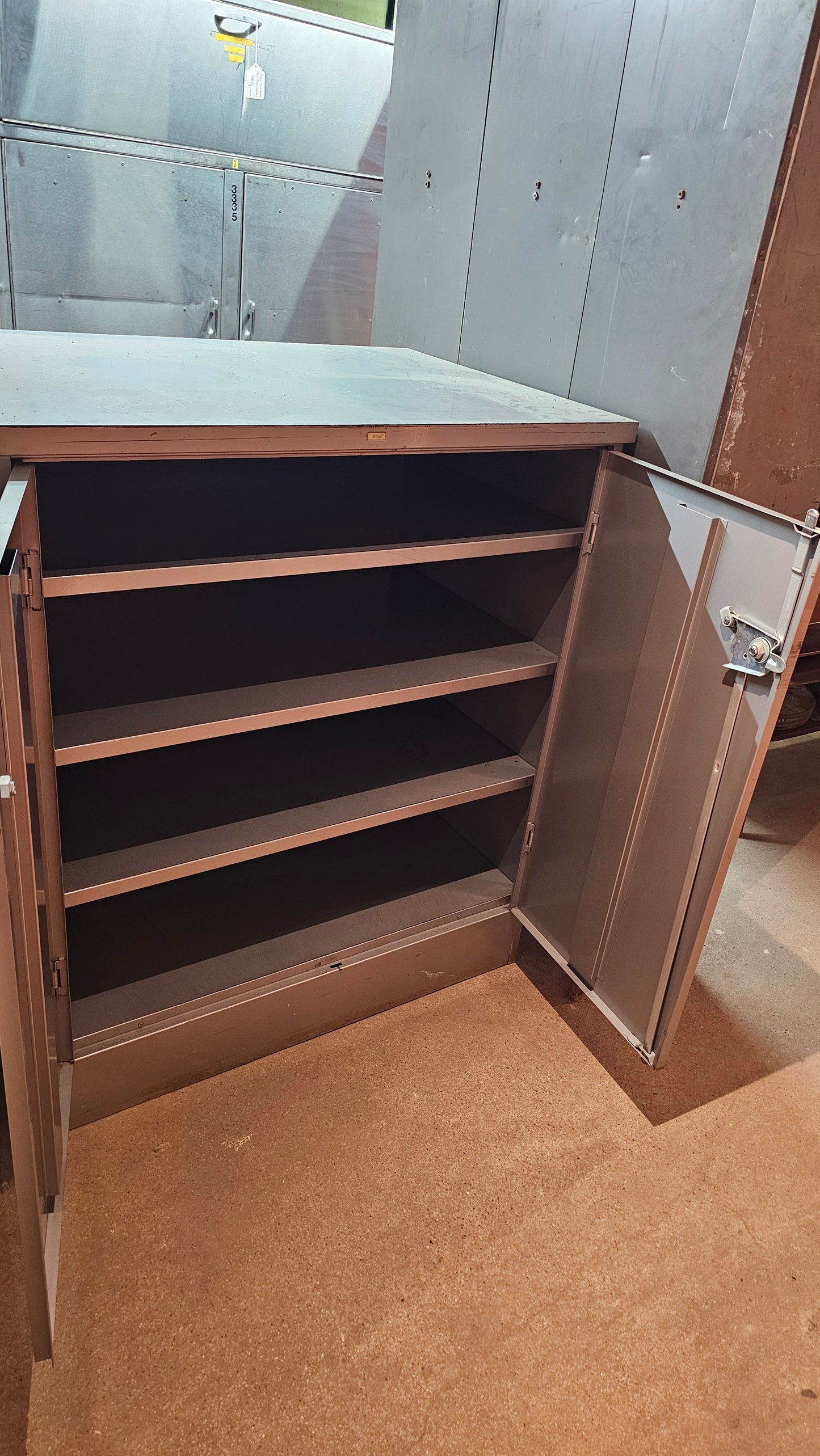 Industrial Gray Metal Cabinet