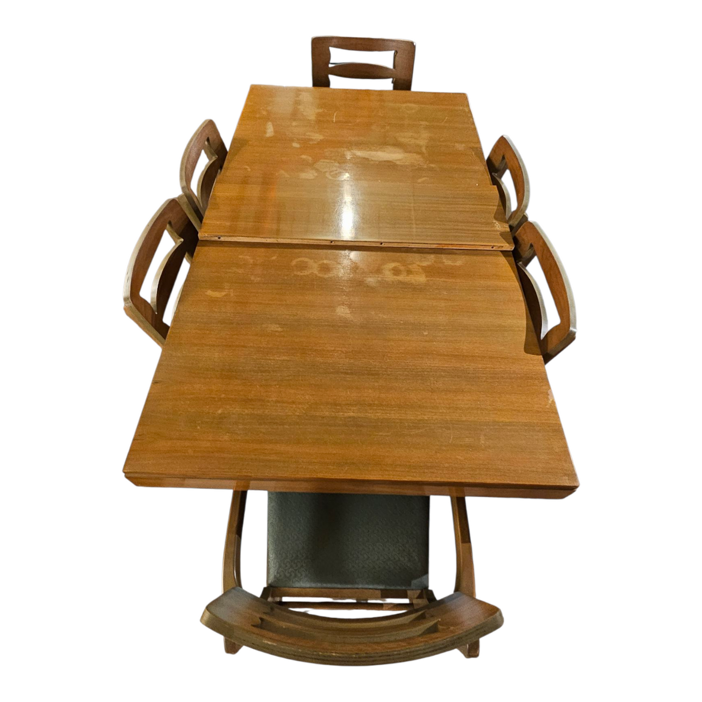 Dining Table, 6 Chairs | Mid-Century Modern Expandable