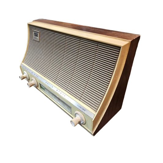 Arvin Solid State Wooden Tabletop Radio — Mid-Century AM/FM Transistor Radio
