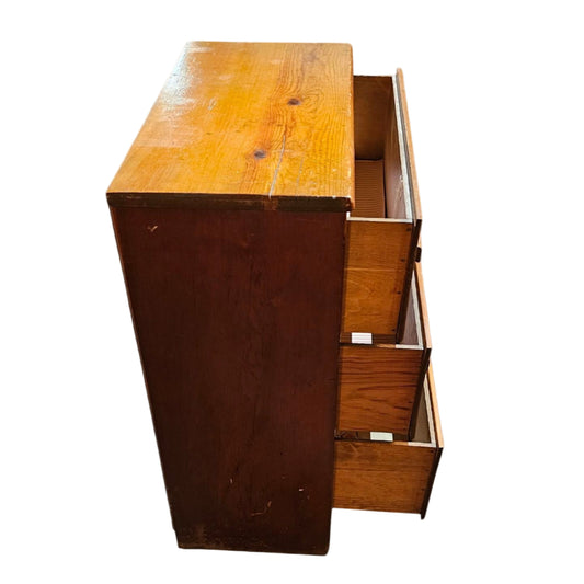 Solid Wood 3-Drawer Dresser with Minimalist Pulls