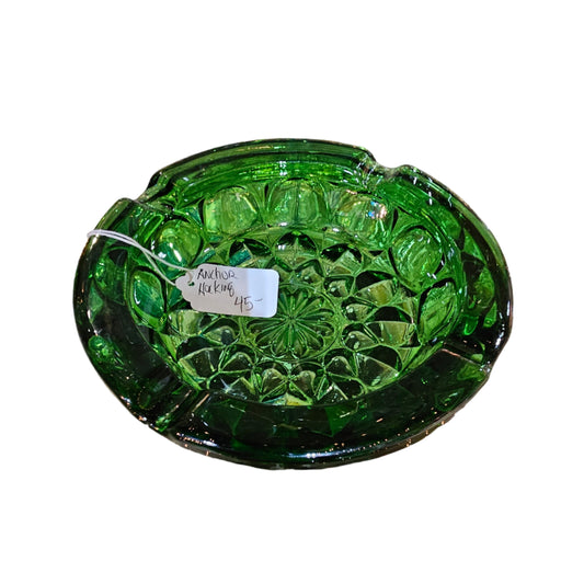 1960s Anchor Hocking Emerald Green Ashtray