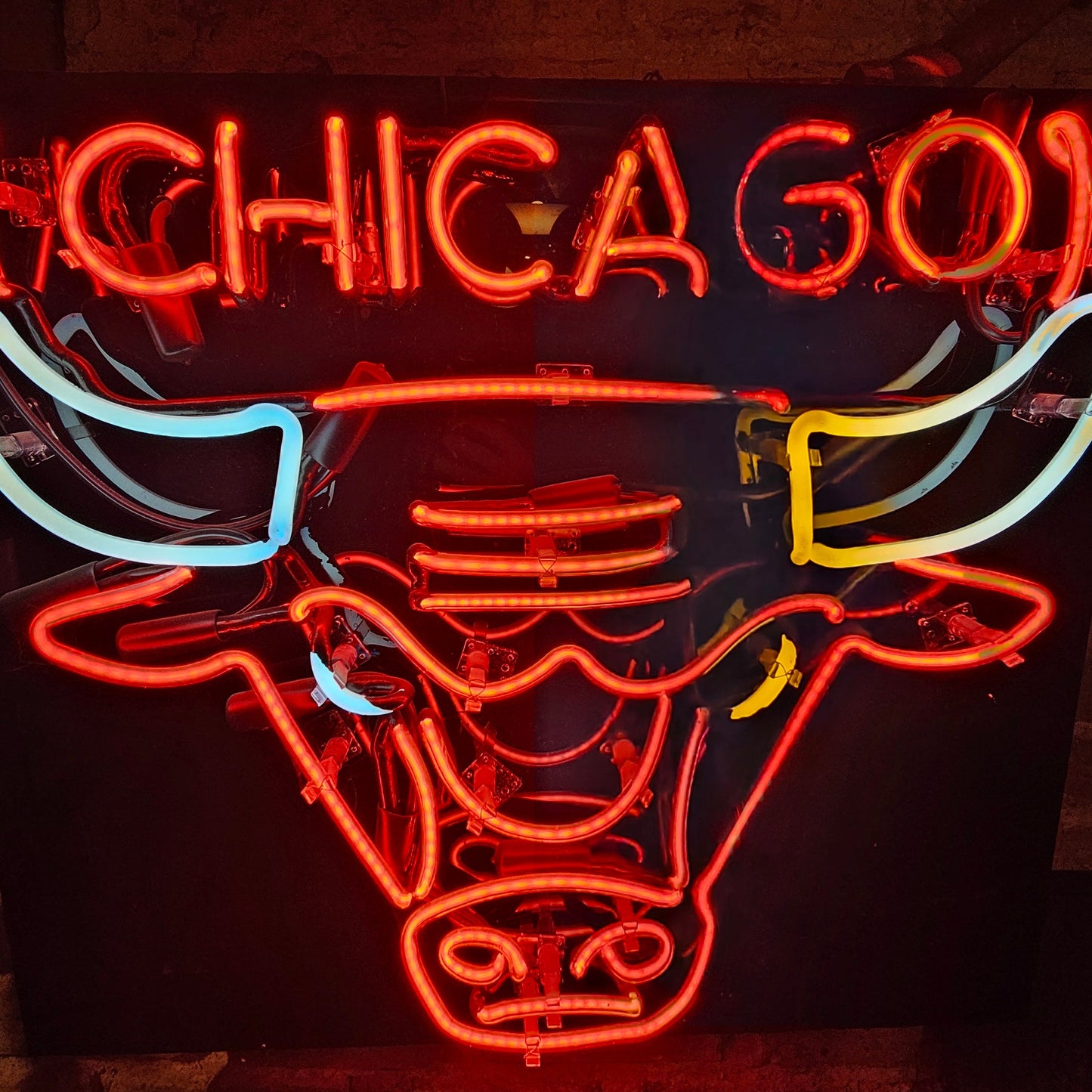 Vintage Chicago Bulls Neon Sign