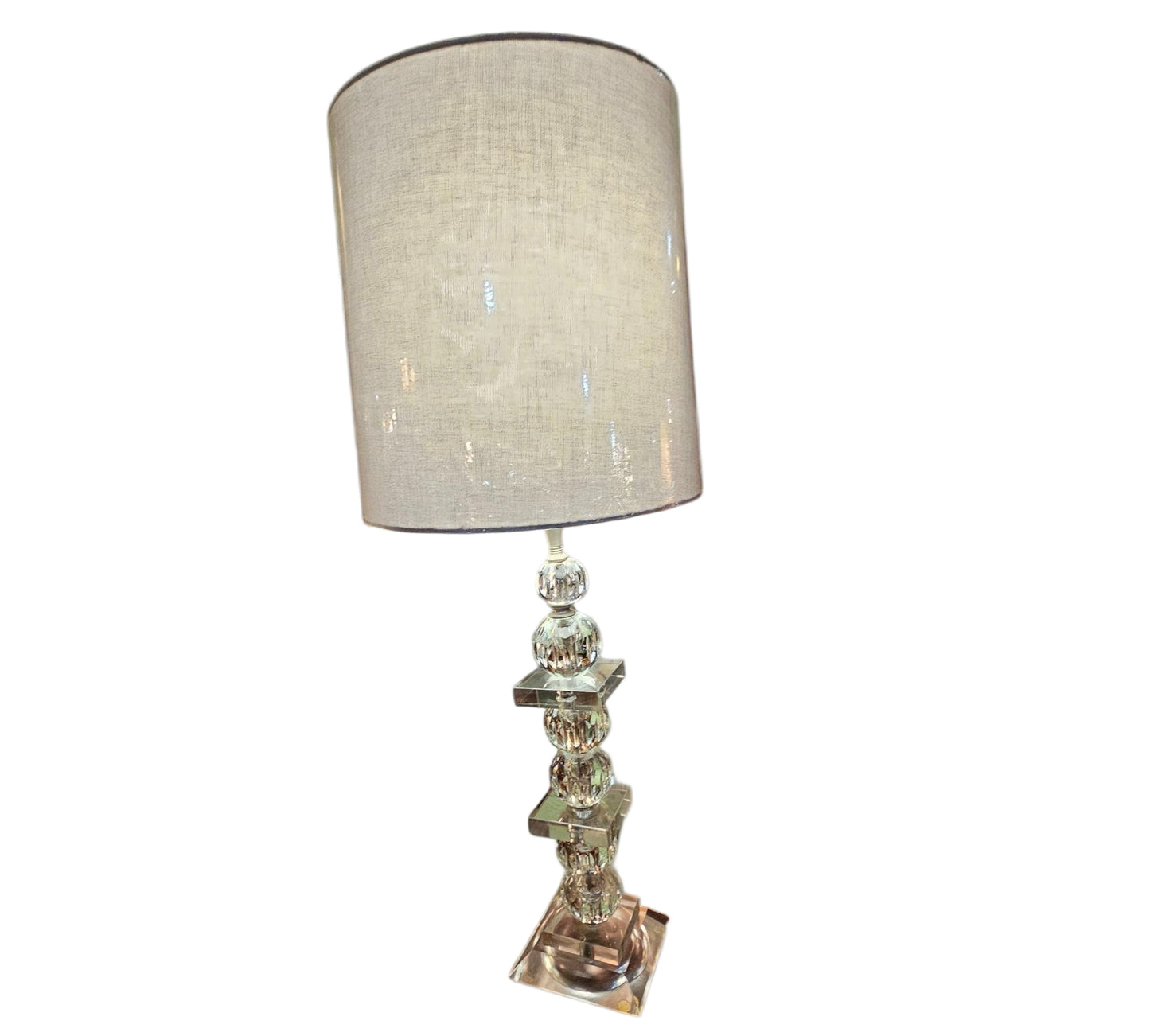 Crystal Art Deco Lamp