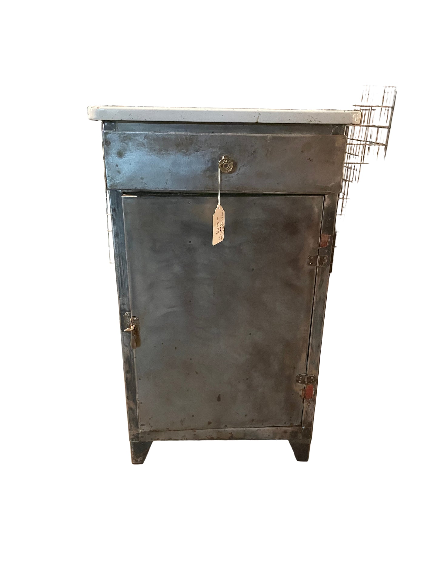 Industrial Cabinet – Vintage Metal Storage Unit with Drawers and Steel Frame