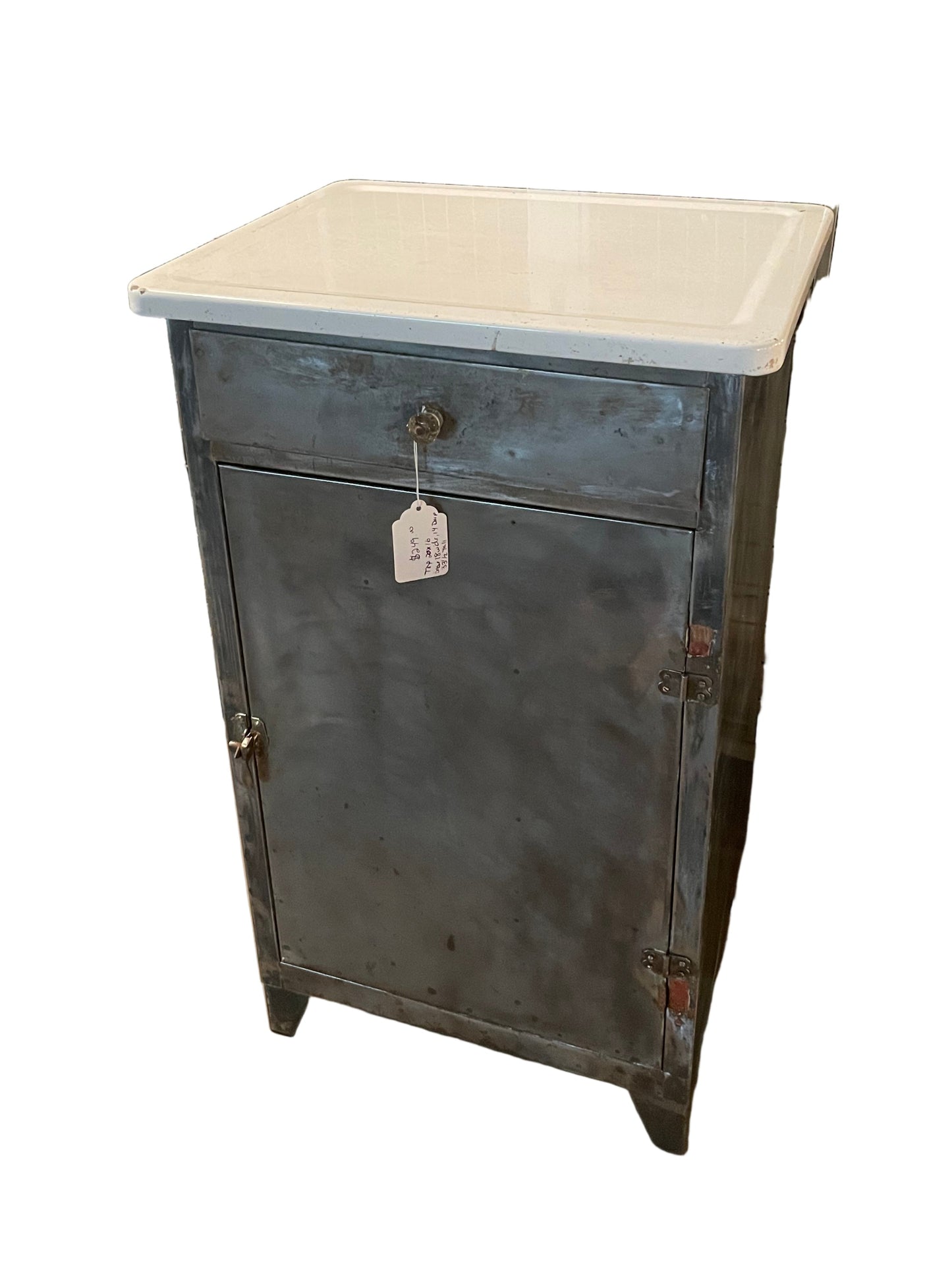 Industrial Cabinet – Vintage Metal Storage Unit with Drawers and Steel Frame
