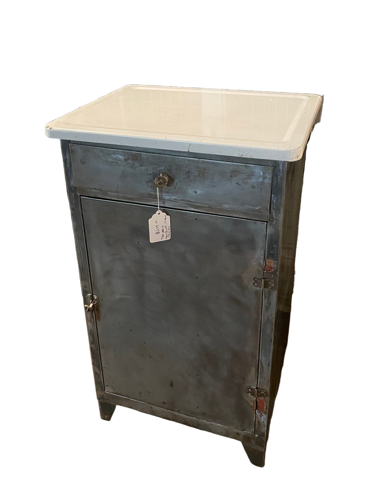 Industrial Cabinet – Vintage Metal Storage Unit with Drawers and Steel Frame