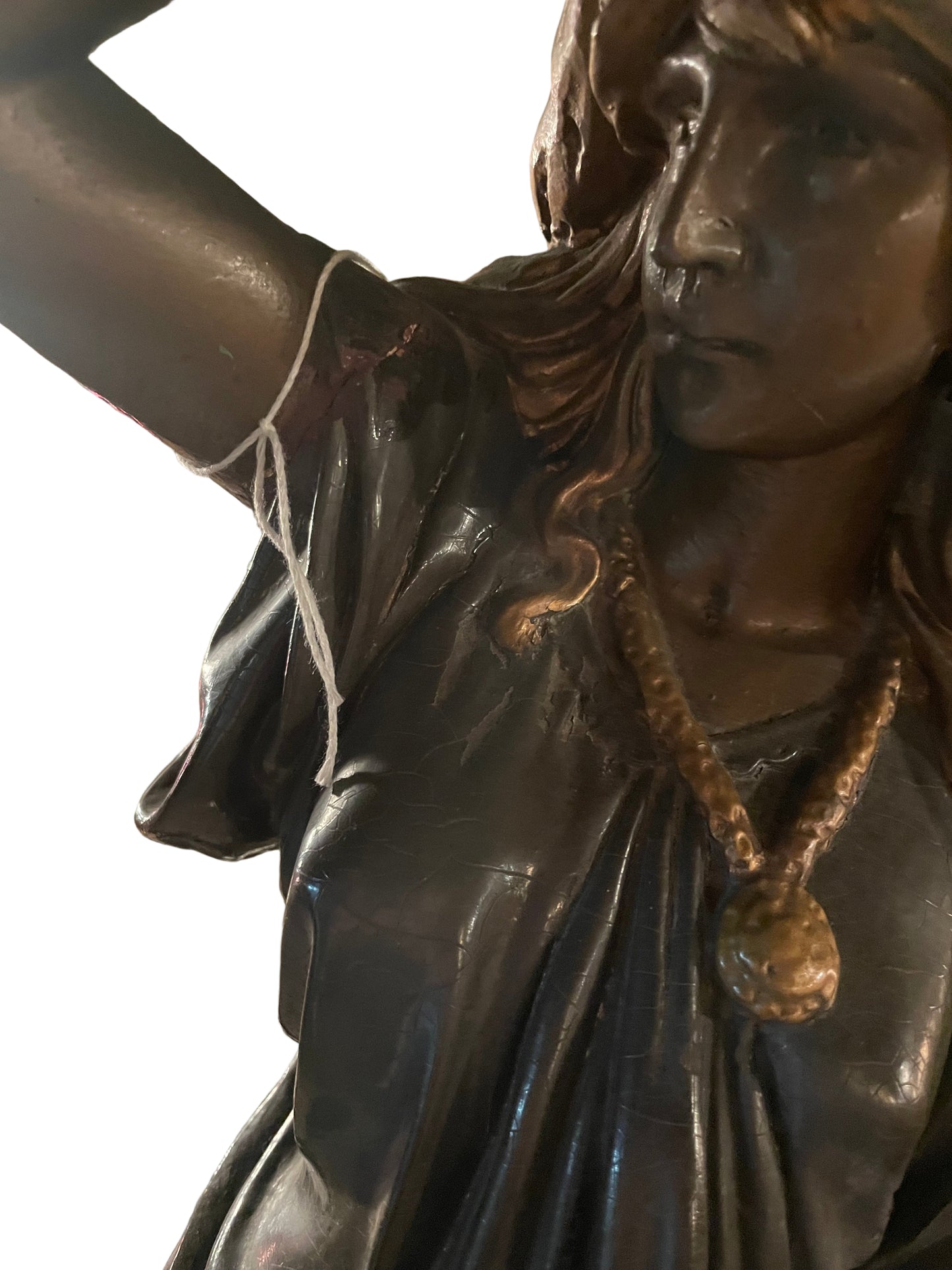 Sappho Sculpture – Neoclassical Bronze-Style Bust of the Ancient Greek Poet