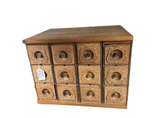 Apothecary Cabinet – 12-Drawer Rustic Storage Chest