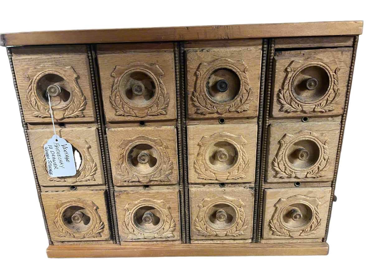 Apothecary Cabinet – 12-Drawer Rustic Storage Chest