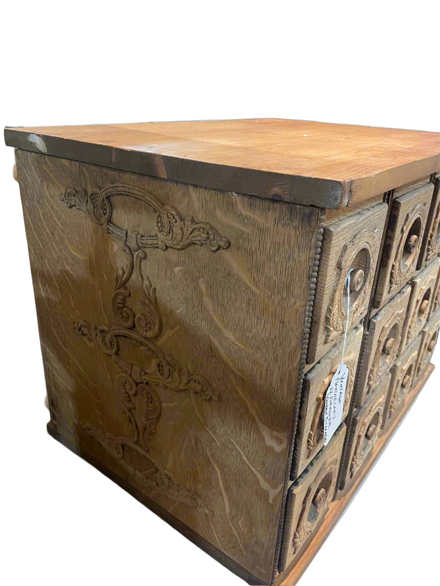 Apothecary Cabinet – 12-Drawer Rustic Storage Chest