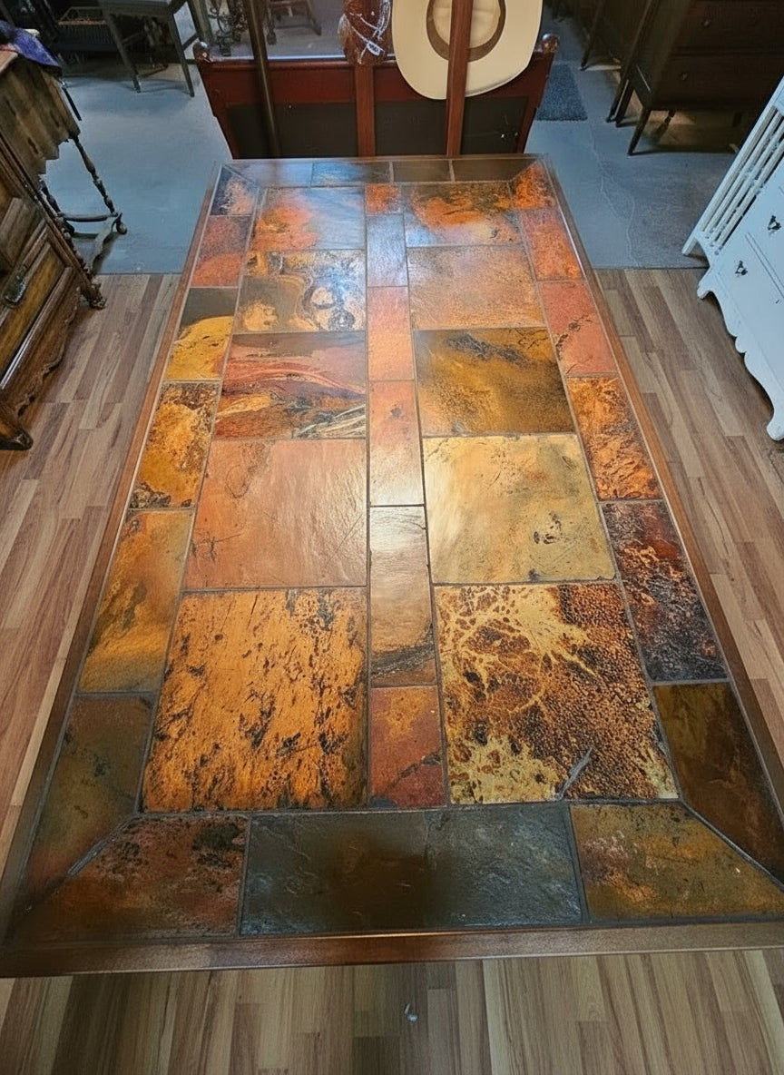 Accent Table - Slate Tile Top