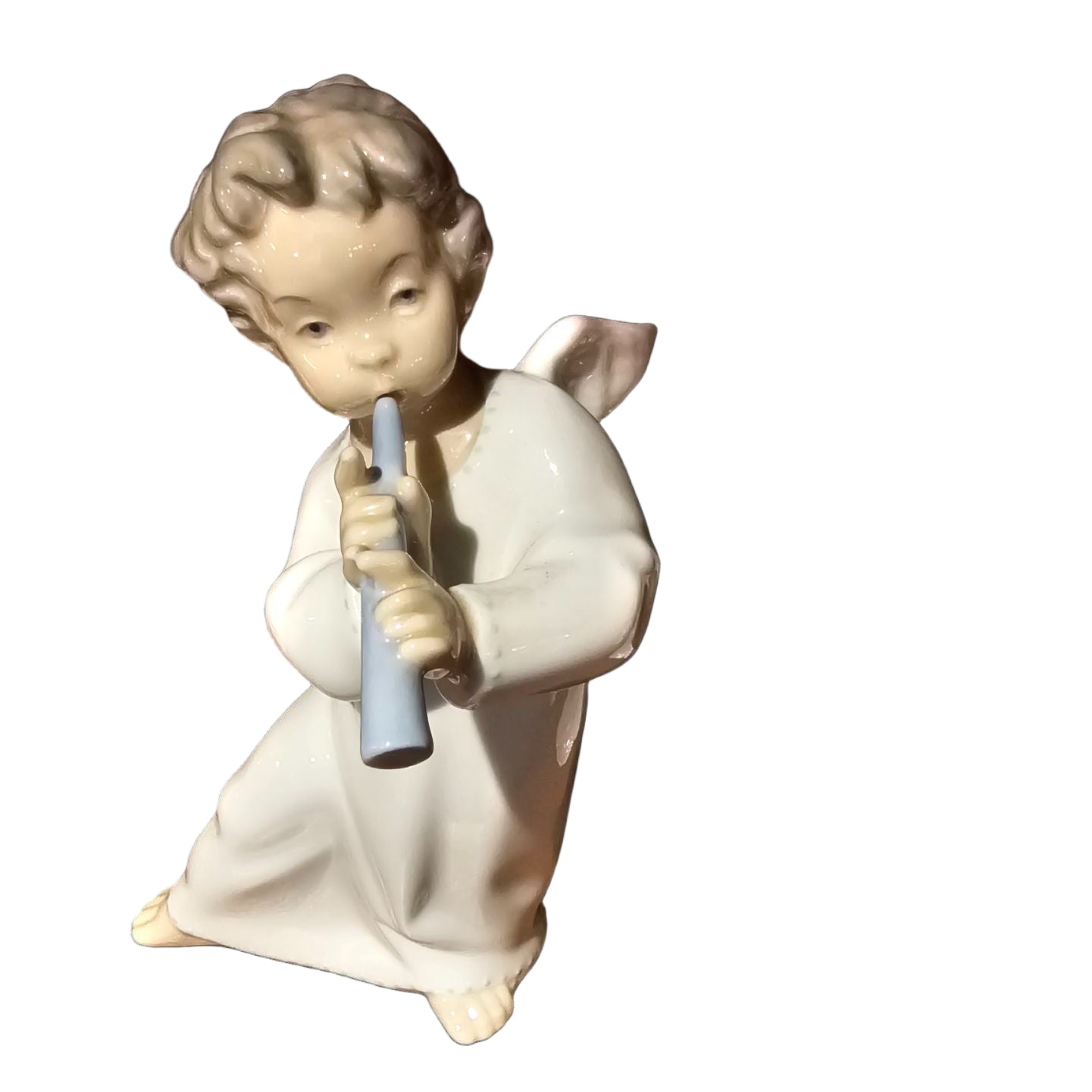 Lladro Porcelain Angel with Flute