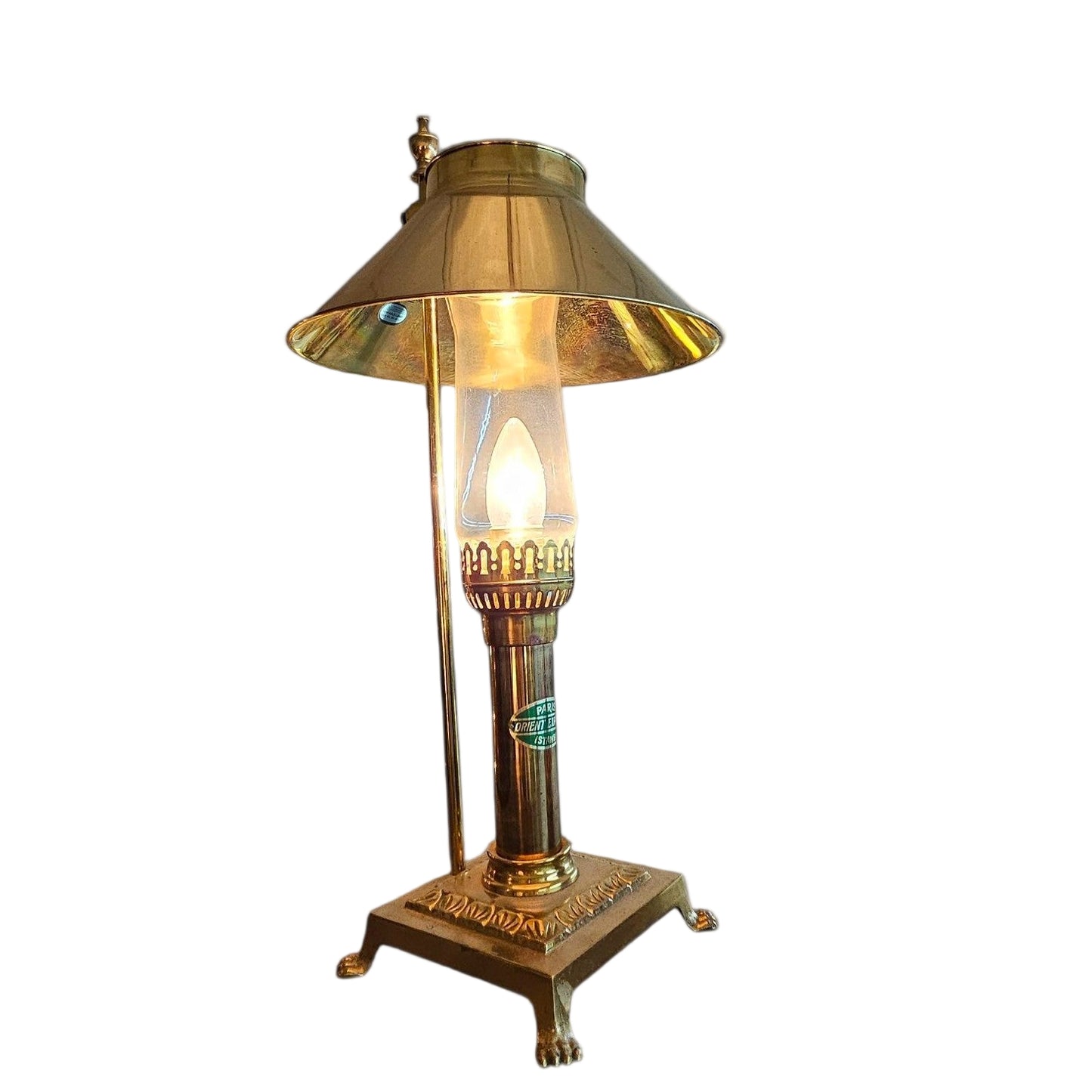 Brass Banker’s Torch Miniature Lantern Style