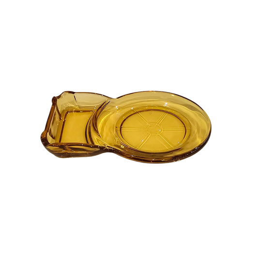 Amber Stacking Trinket Dish Duo
