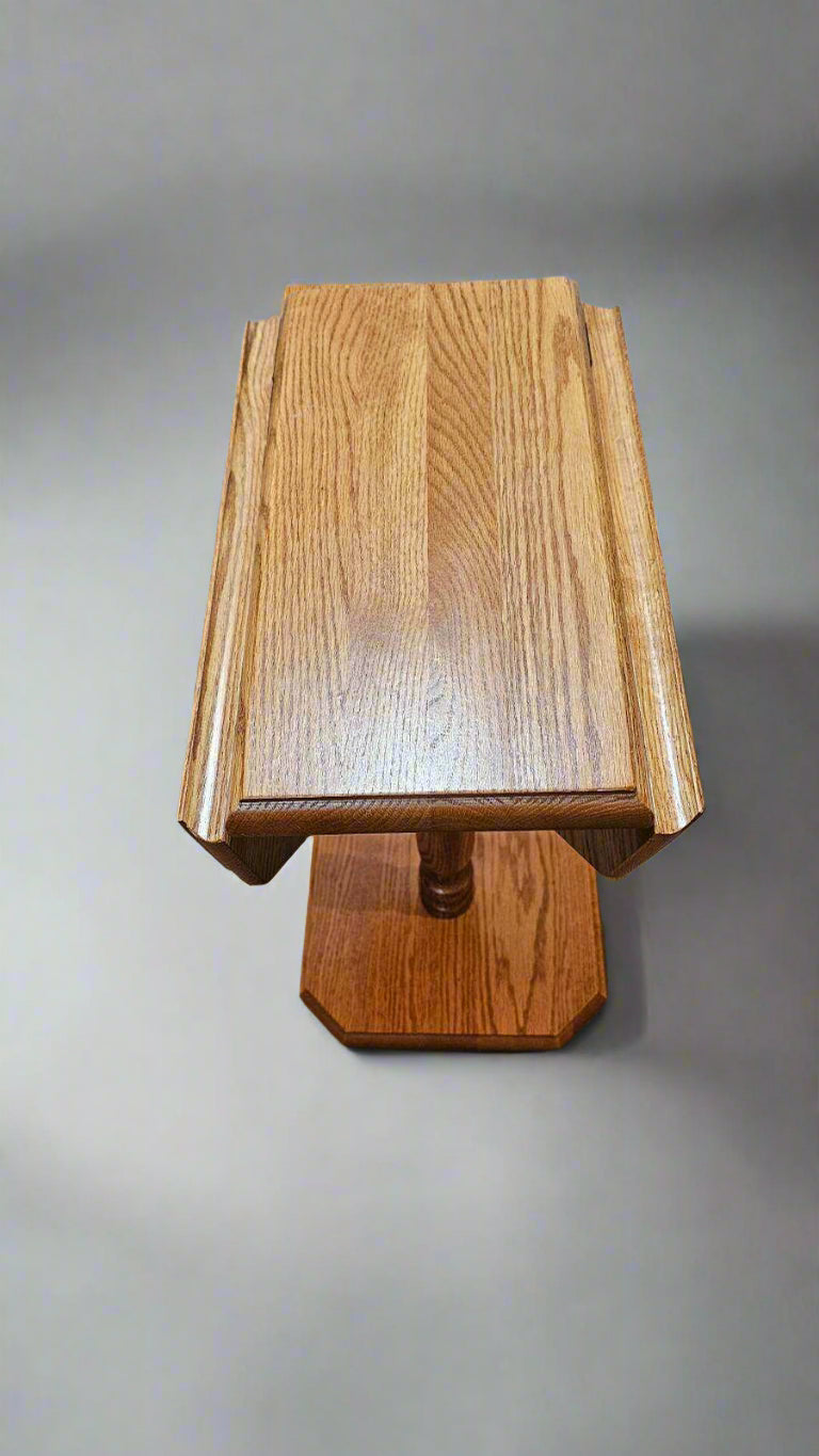Accent Table – Compact Wooden Tiny Drop-Leaf End Table