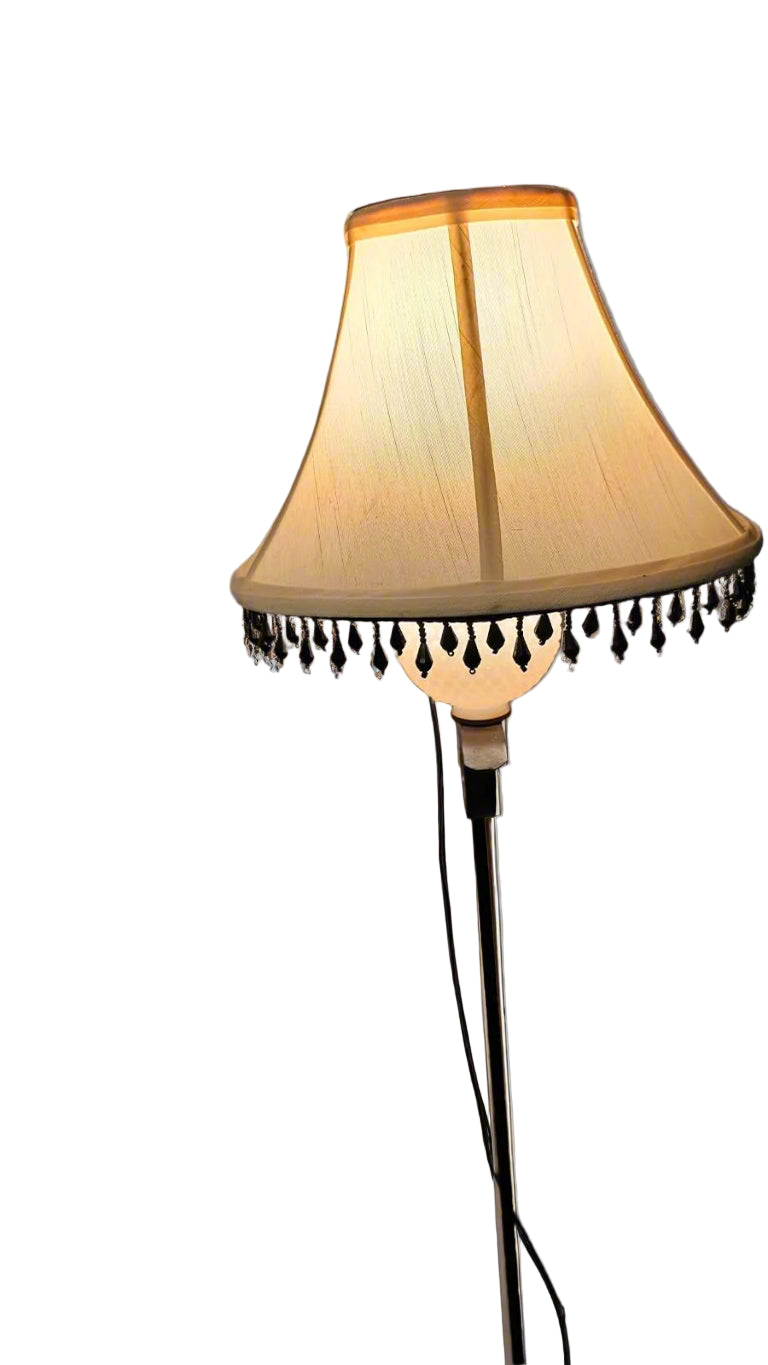 Floor Lamp – Hand-Forged Mid-Century Standing Light with Ornate Detailing