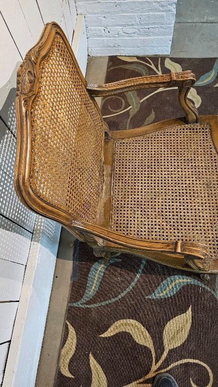 French Cane Arm Chair