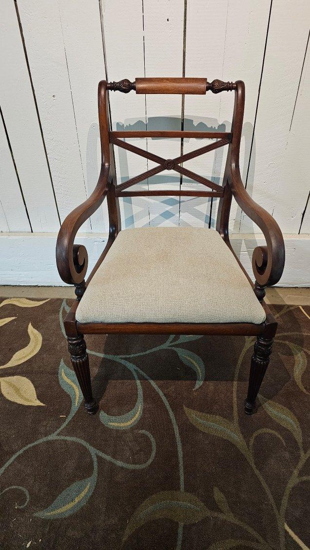 Mahogany Inlaid Armchair