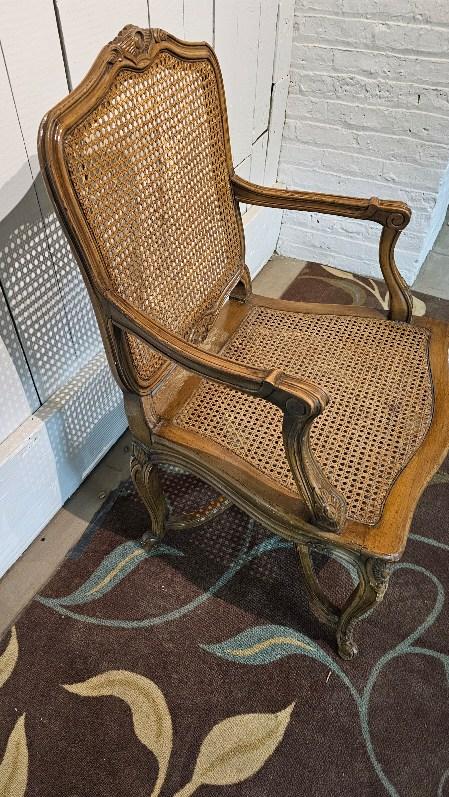 French Cane Arm Chair