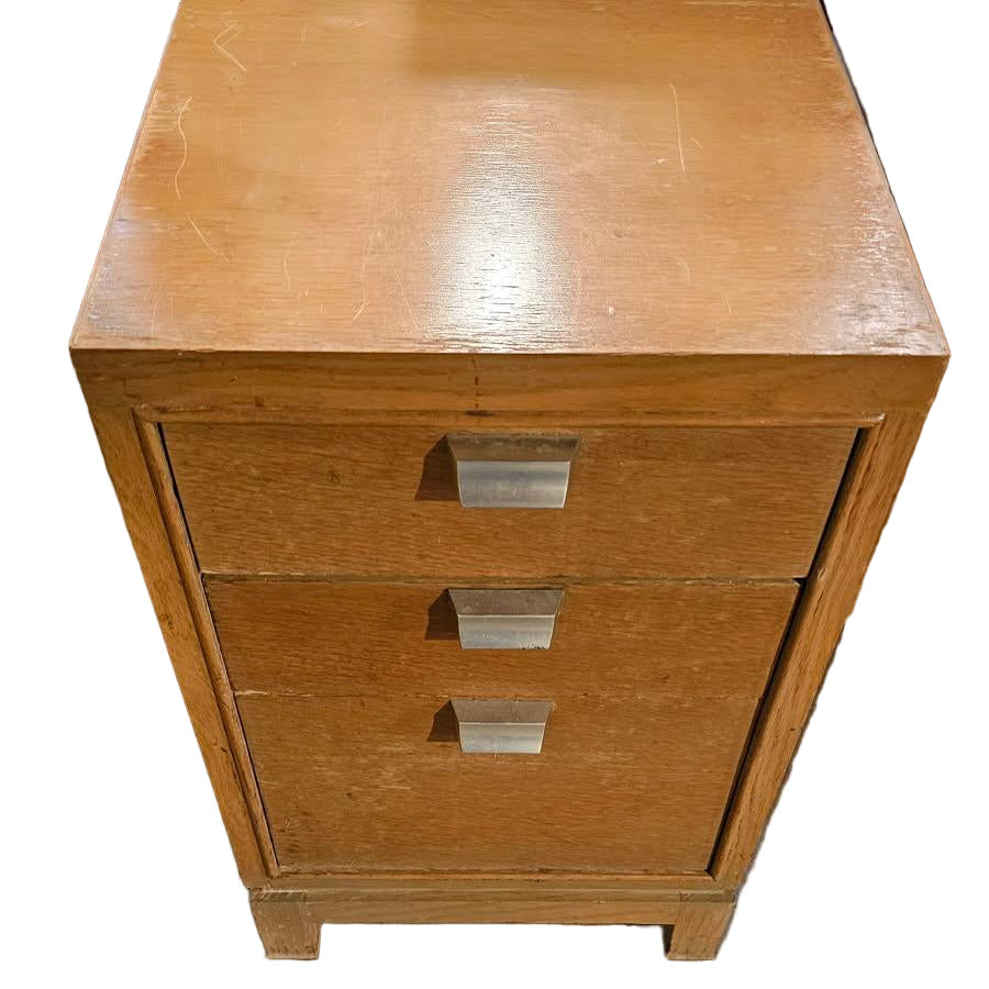 3-Drawer Designer Bedside Tables – Pair of Mid-Century Modern Nightstands