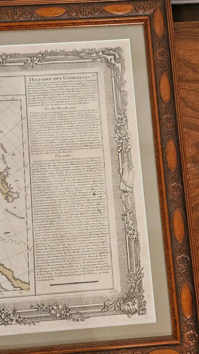 French Map – Histoire des Gomerites ou Celtes Framed Print (19th Century)