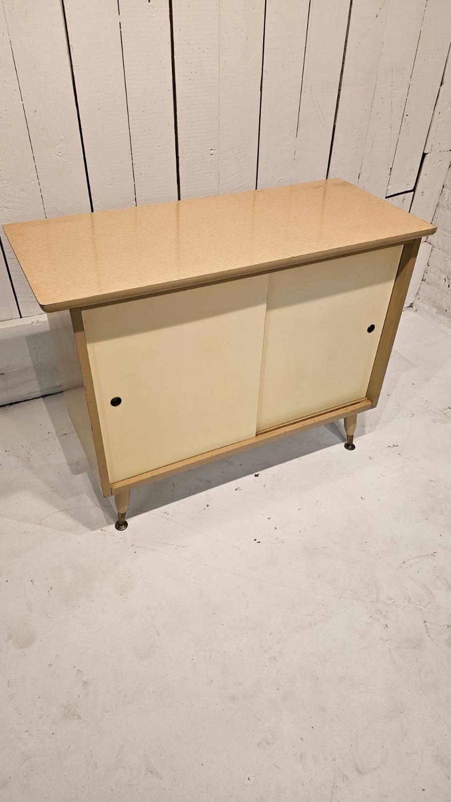Midcentury Side Table Storage
