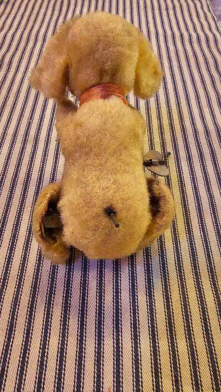 Mechanical Wind-up Puppy Toy Made in Japan 1950s