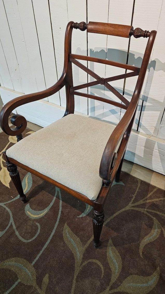 Mahogany Inlaid Armchair