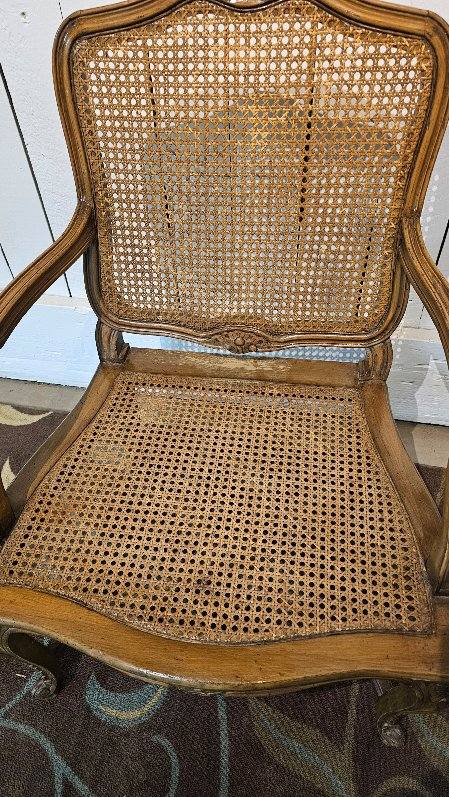 French Cane Arm Chair
