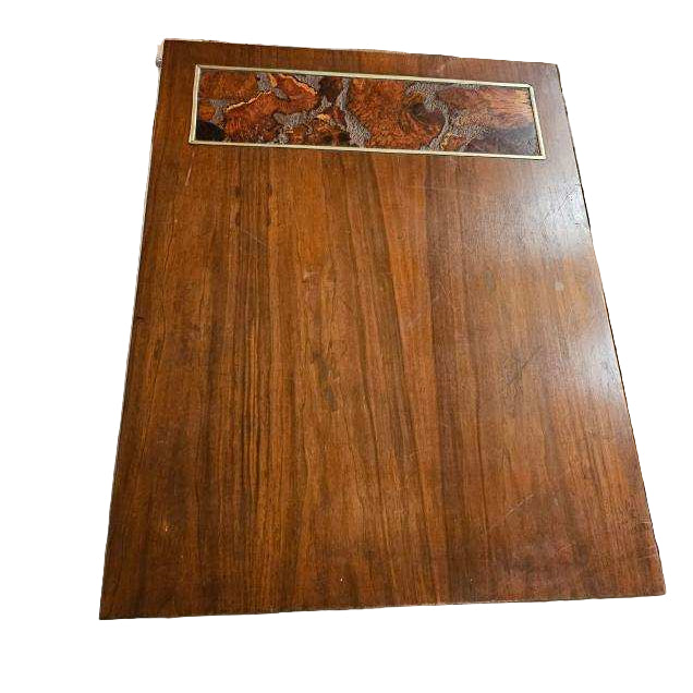 Coffee & End Table Set – 1960s Brutalist Burled Walnut Lane, Three-Piece