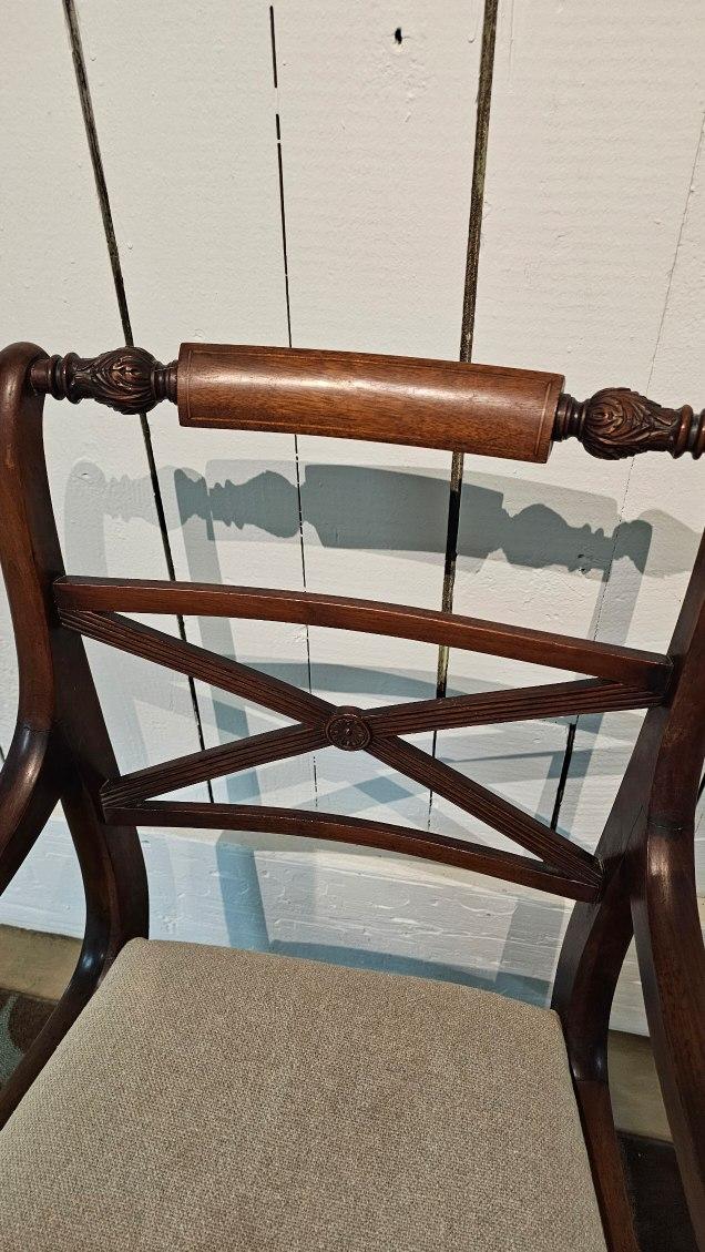 Mahogany Inlaid Armchair