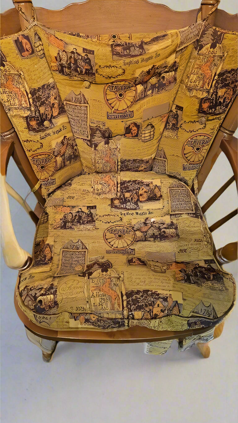 Rocking Chairs – Pair of Amish Wooden Spring Handcrafted Porch or Indoor Rockers