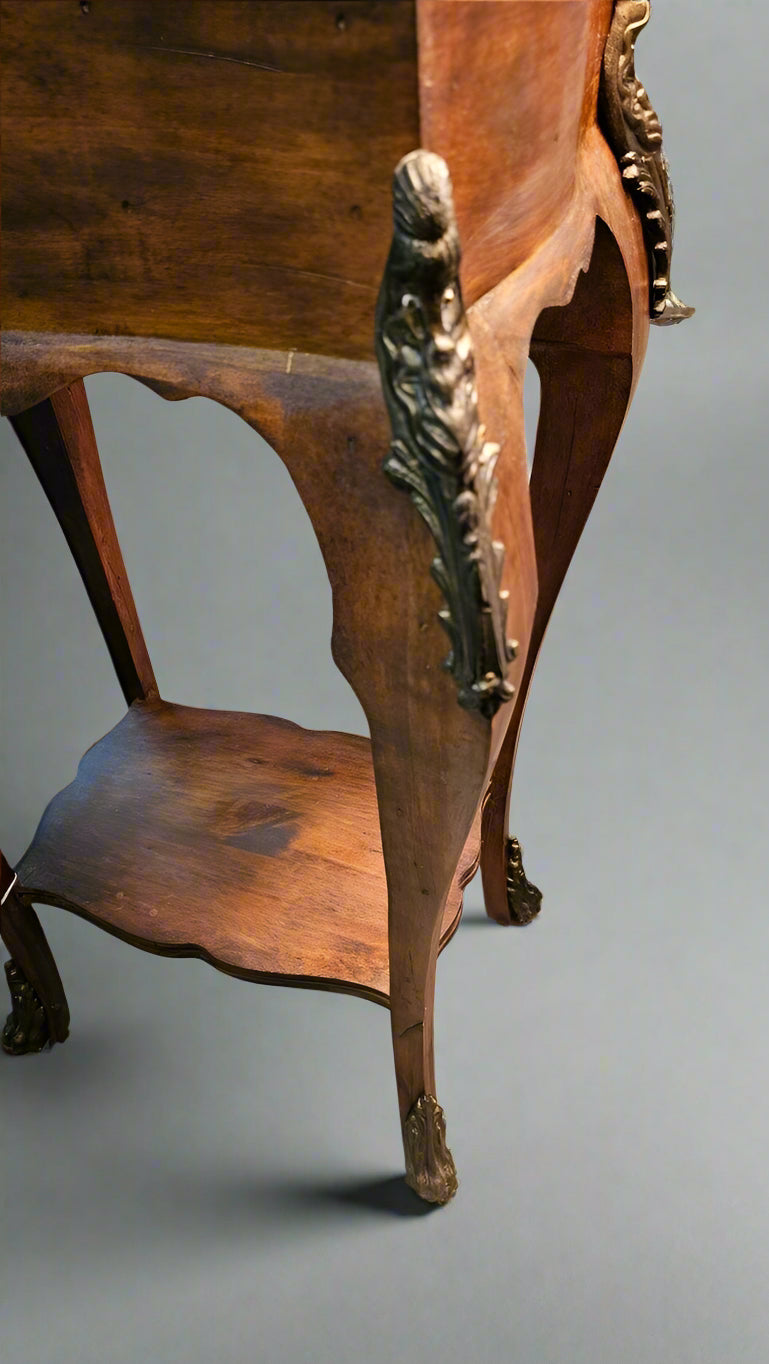 Walter E. Smith Display Case Side Table – Vintage Glass-Top Showcase Table