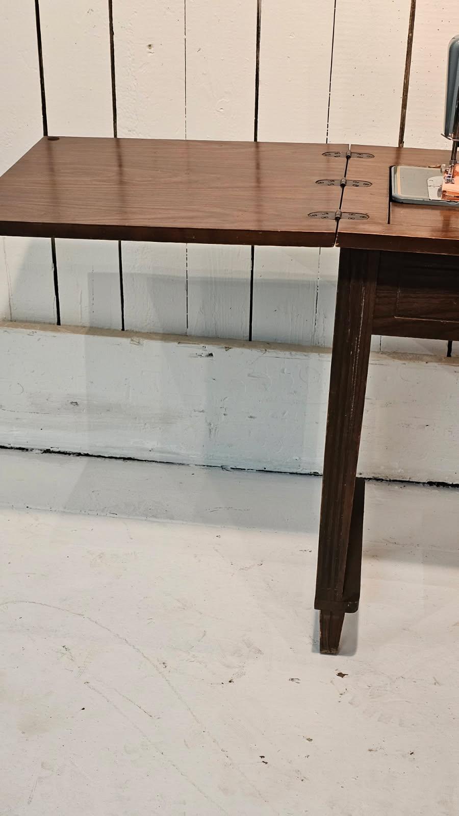 1950s Japanese Sewing Machine and Desk (Replication of Singer Style)