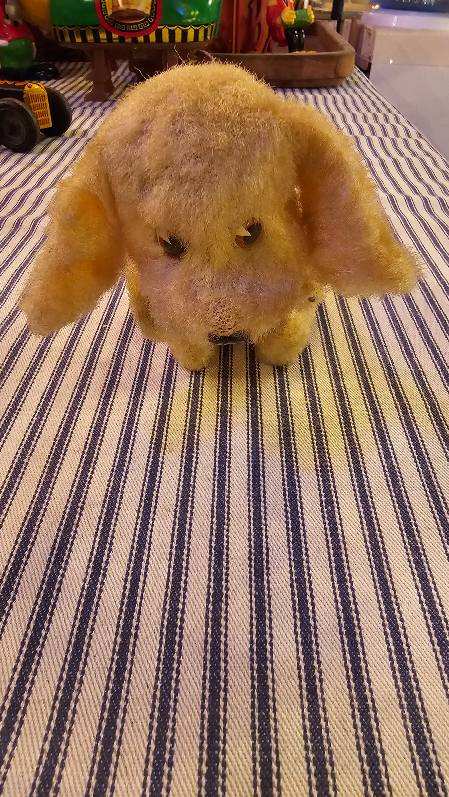 Mechanical Wind-up Puppy Toy Made in Japan 1950s