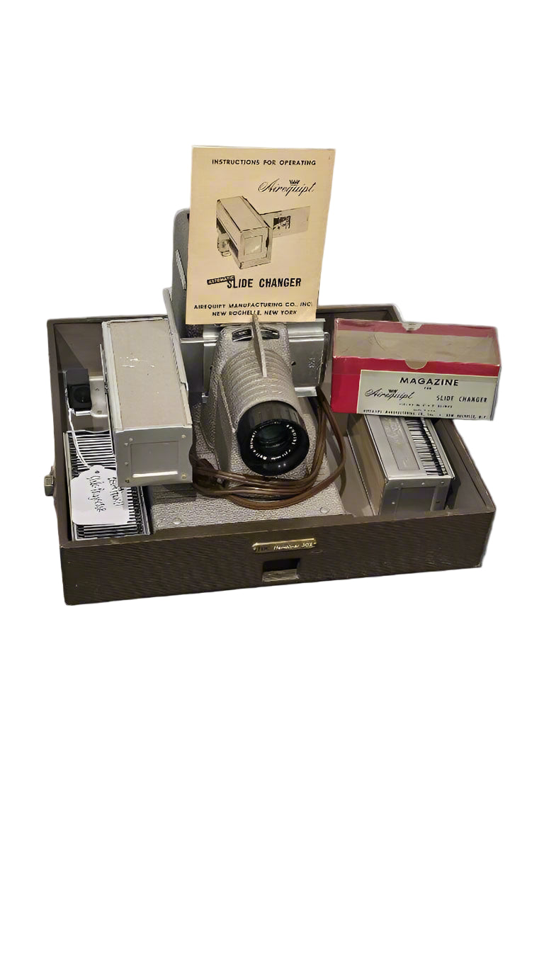 Airequipt Automatic Slide Changer – Vintage 1950s Photo Slide Projector Accessory