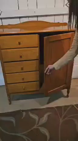 Armoire – Painted Children’s Wooden Cabinet for Nursery or Bedroom