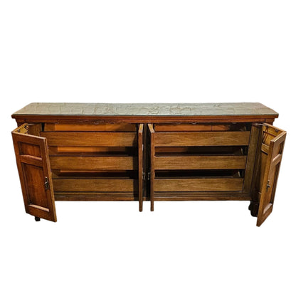 Oak Sideboard with Marble Top