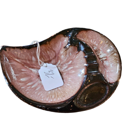 1960s Abstract Art Pottery Catchall Dish