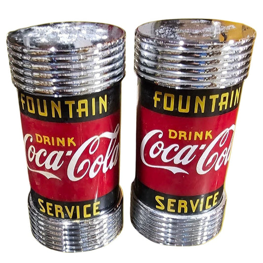 1997 Coca-Cola Fountain Service Salt & Pepper Shaker Set – Retro Diner Collectible
