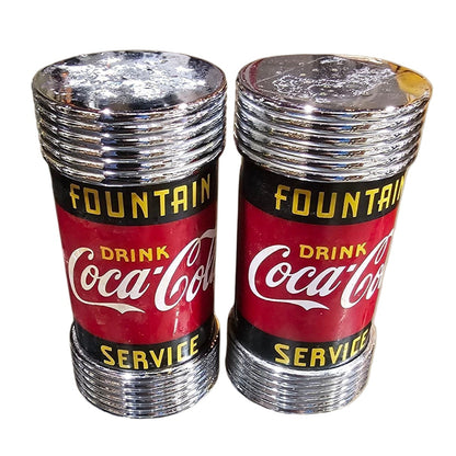 1997 Coca-Cola Fountain Service Salt & Pepper Shaker Set – Retro Diner Collectible