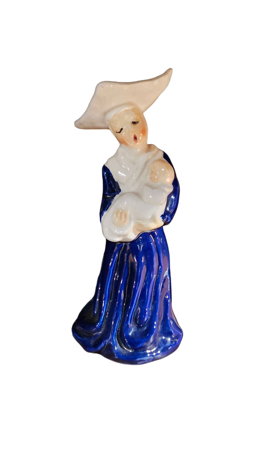 1971 Dave Grossman Nun Singing to Baby Figurine – Vintage MEM Ceramic