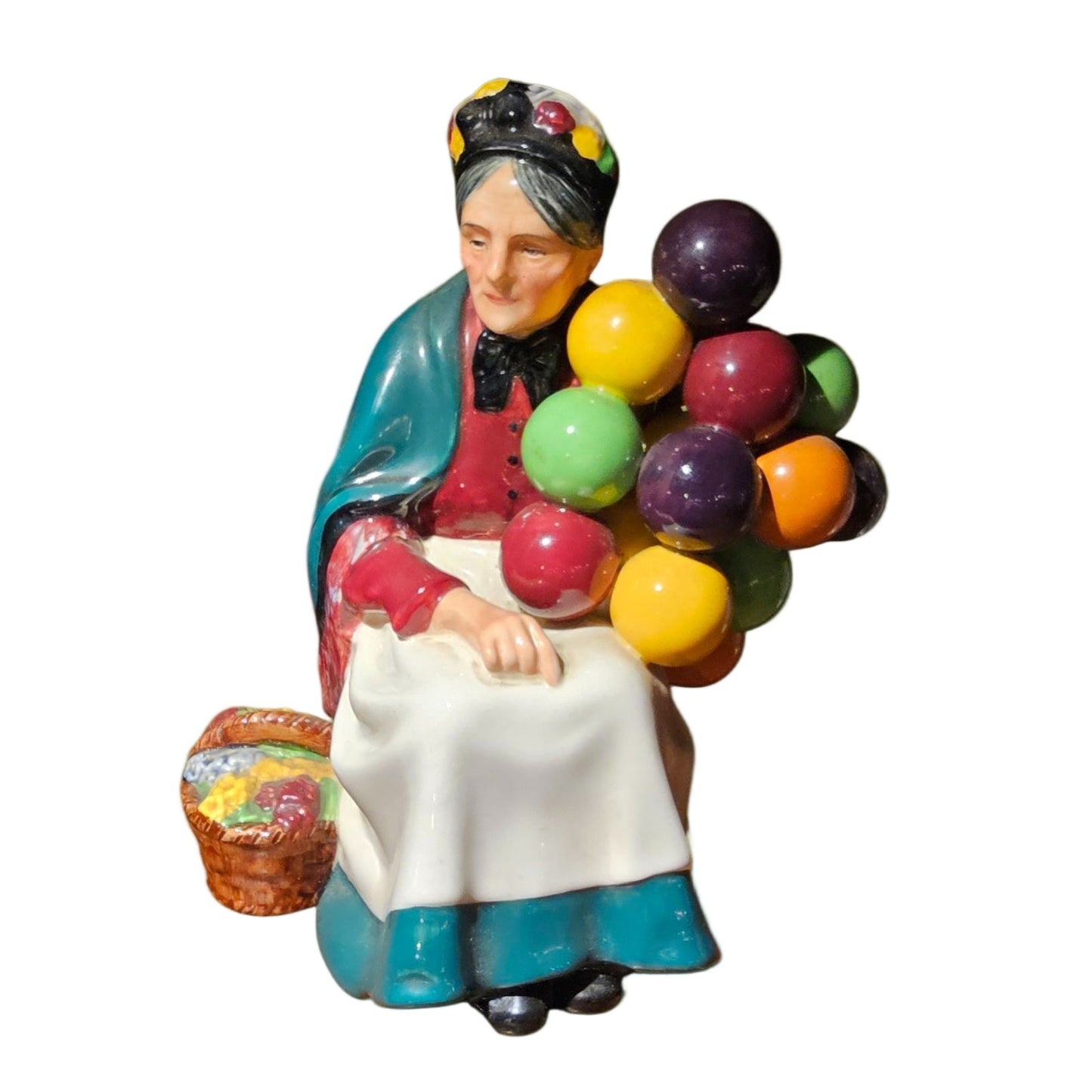 Royal Doulton ‘The Old Balloon Seller’ Figurine – Hand-Painted Collectible England