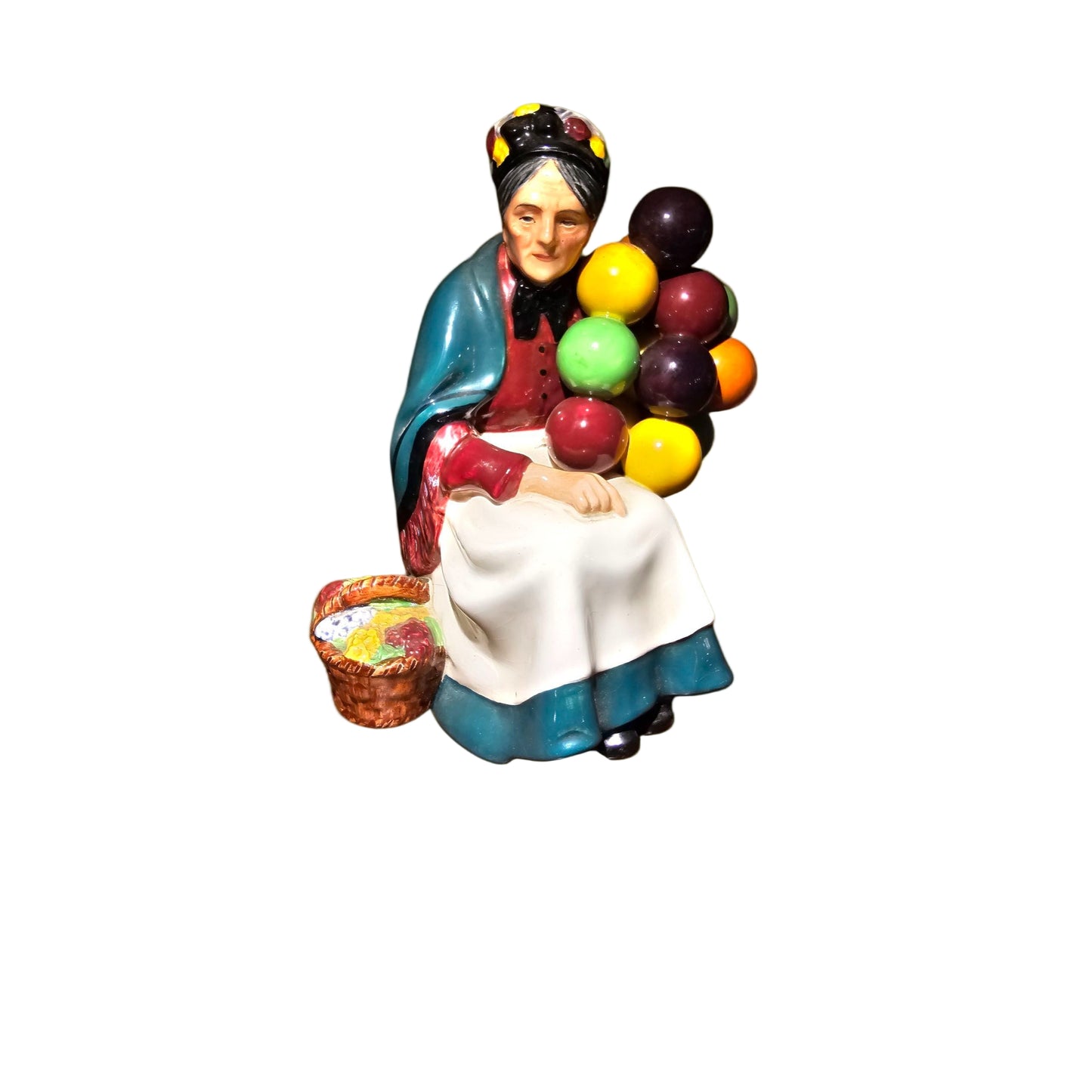 Royal Doulton ‘The Old Balloon Seller’ Figurine – Hand-Painted Collectible England