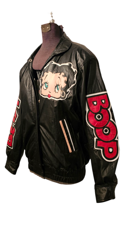 Betty Boop Black Leather Jacket