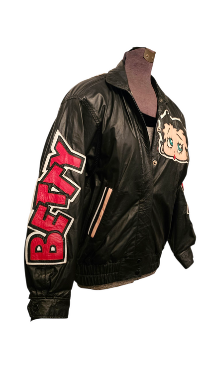 Betty Boop Black Leather Jacket
