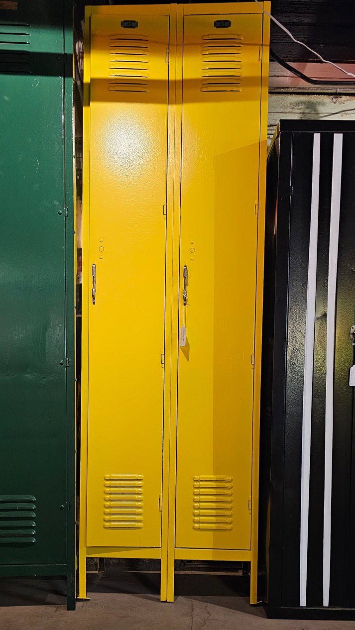 Bright Yellow Industrial Steel Locker – Beyond Grandmas House