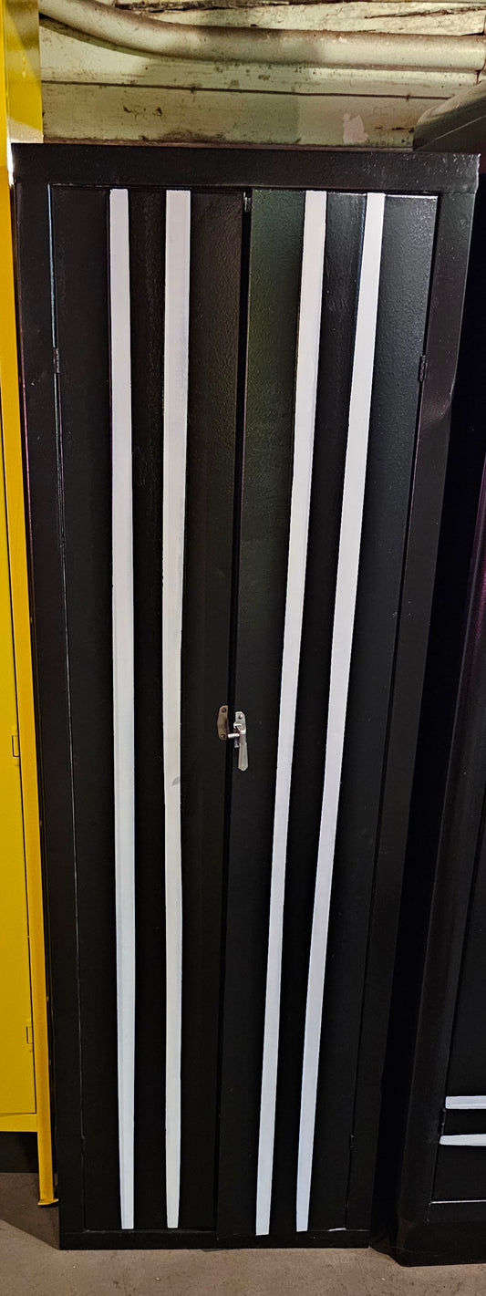 Black & White Art Deco Steel Locker